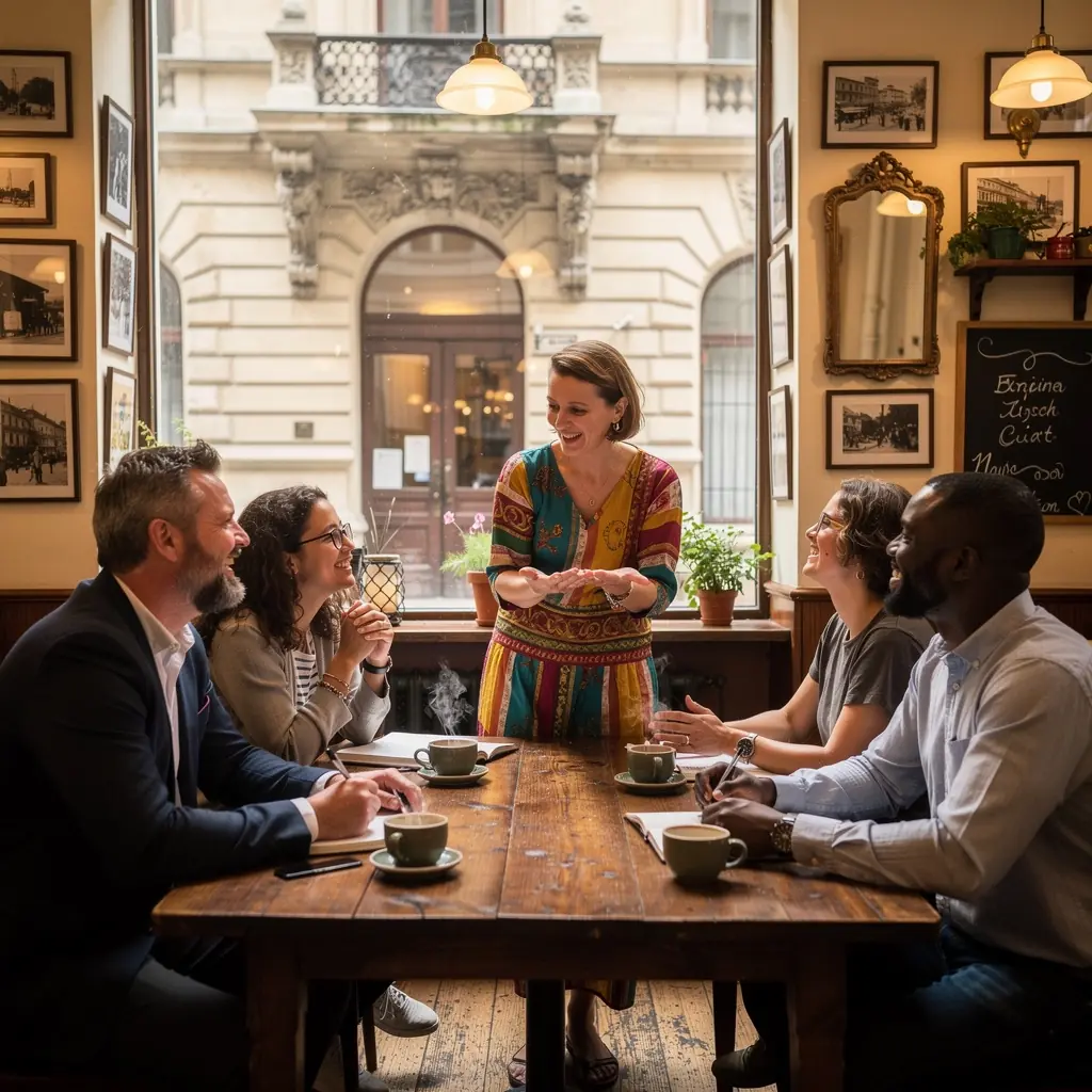 Személyi fejlődés során elért célok bemutatása csoportos tréningen.